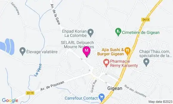 Localisation Mtre Delpuech Eugénie