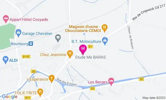 Localisation Mtre Baras Eddy