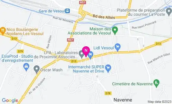 Localisation Mtre Nartey Franot Christine