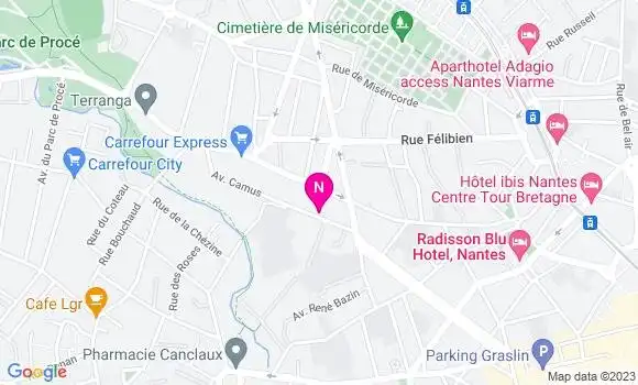 Localisation Mtre Yvon Jeanne