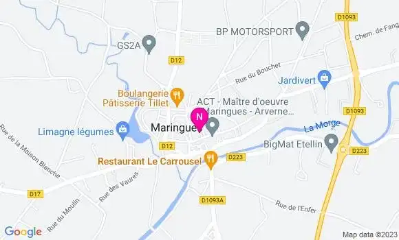 Localisation Mtre Huot Vincent