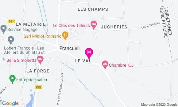 Localisation Mtre De Thoran Hugues