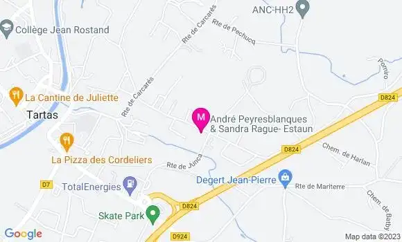 Localisation Mtre Rague Estaun Sandra