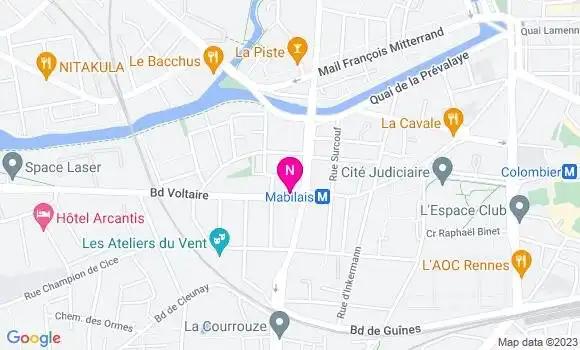 Localisation Mtre Milet Maxime