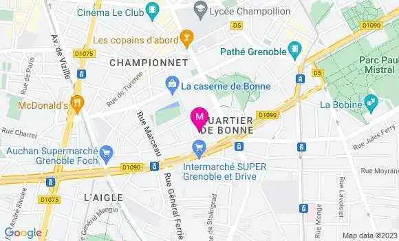 Localisation Mtre Bourret Emeline