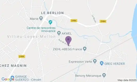 Localisation Mtre Rojon Vincent