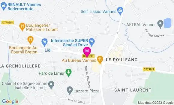 Localisation Mtre Audoin Bricaud Julie