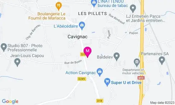 Localisation Mtre Meynard Marie Chantal