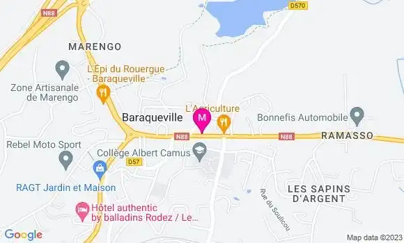 Localisation Mtre Faux Escot Aude Line