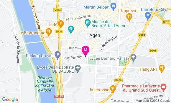 Localisation Mtre Escaffre Clémence