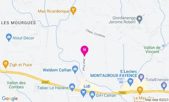 Localisation Mtre Warton Olivier