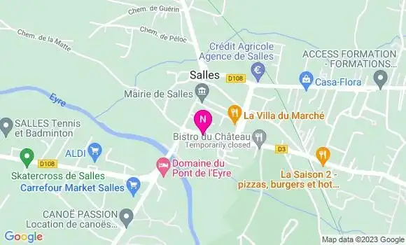 Localisation Mtre Rabanel Audrey