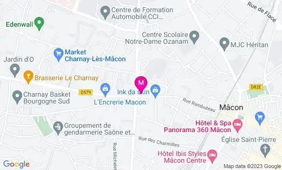 Localisation Mtre Magnien Laurence