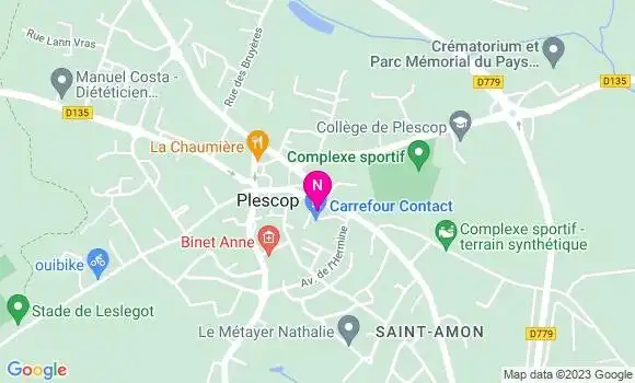 Localisation Mtre Mesguen Estelle