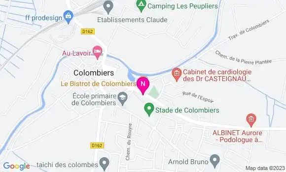 Localisation Mtre Besson Blanchin Marie