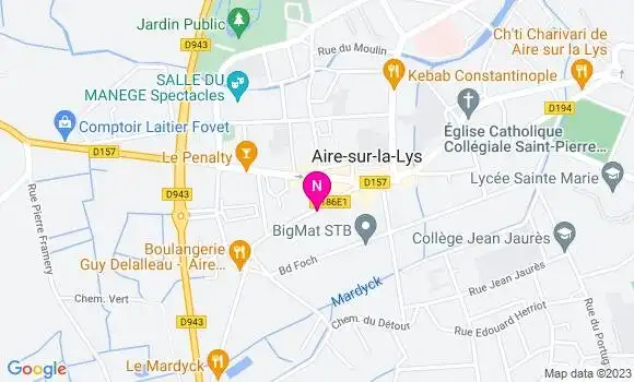 Localisation Mtre Ropital Ponchant Claire