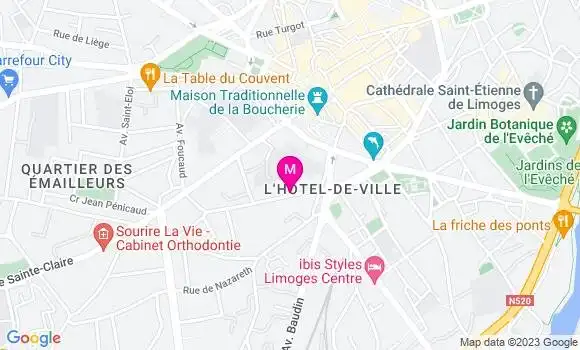 Localisation Mtre Pauline Clément