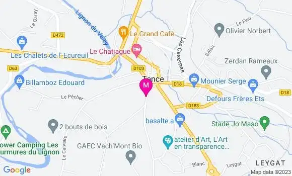 Localisation Mtre Rocher Benjamin