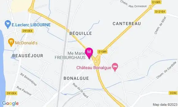 Localisation Mtre Crosnier de Lassichere Cécile