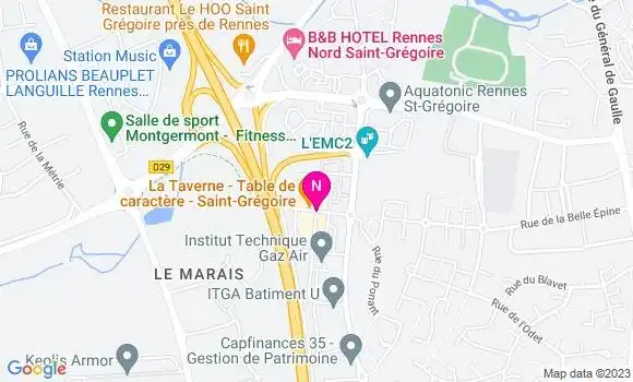 Localisation Mtre Guillaume Marina