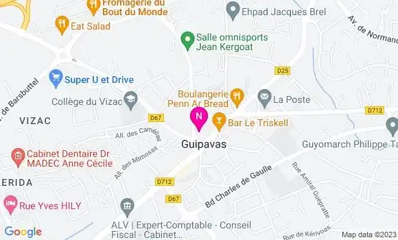 Localisation Mtre Pinvidic Peggy