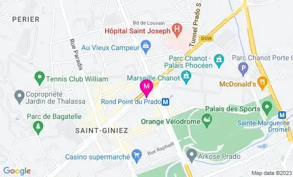 Localisation Mtre Caligaris Marie