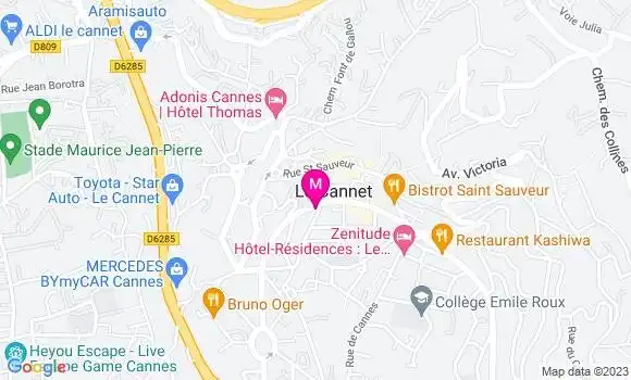 Localisation Mtre Sarica Hugo