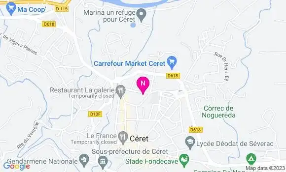 Localisation Mtre Morin Elise