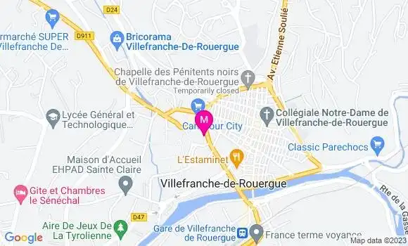 Localisation Mtre Rabayrol Muriel