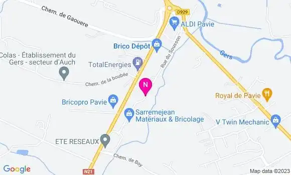 Localisation Mtre Lades Mireille