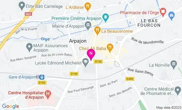 Localisation Mtre Bernardini Violaine