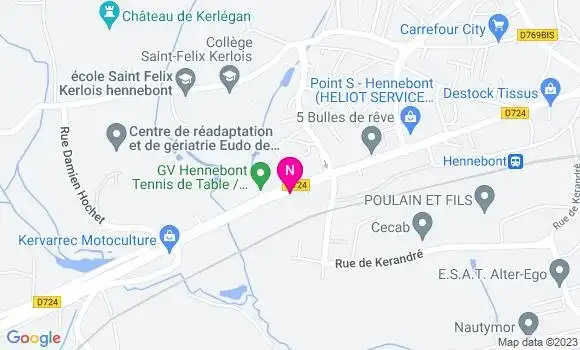 Localisation Mtre Laudren Caroline