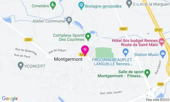 Localisation Mtre Cornuault Coralie Alexandra