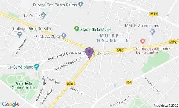 Localisation Mtre Pinteaux David