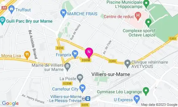 Localisation Mtre Martin Virginie