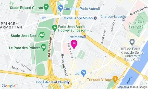 Localisation Mtre Streiff Vivien