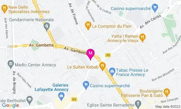 Localisation Mtre Guichard Baptiste
