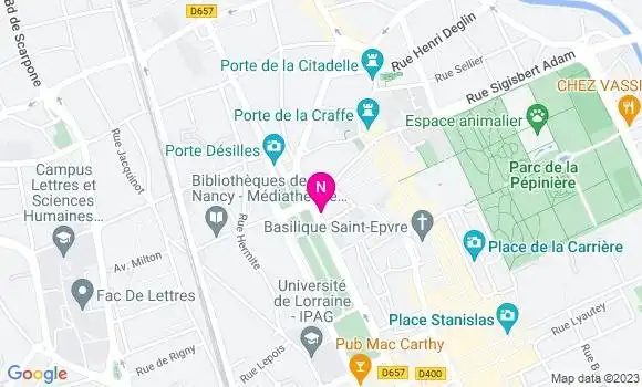 Localisation Mtre Martin Pierre
