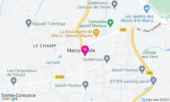 Localisation Mtre D