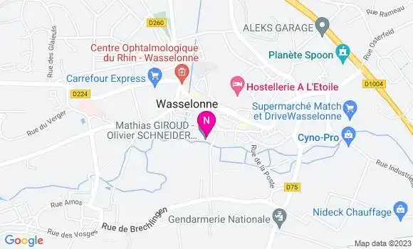 Localisation Mtre Schneider Olivier