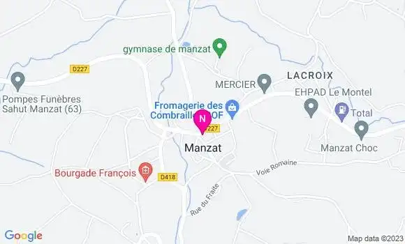 Localisation Mtre Ducher Elise