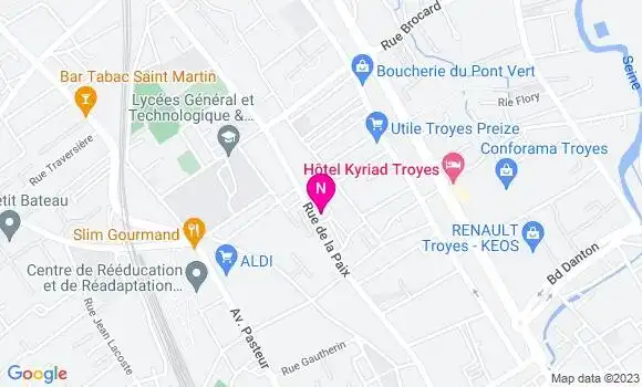 Localisation Mtre Bruneau Nicolas