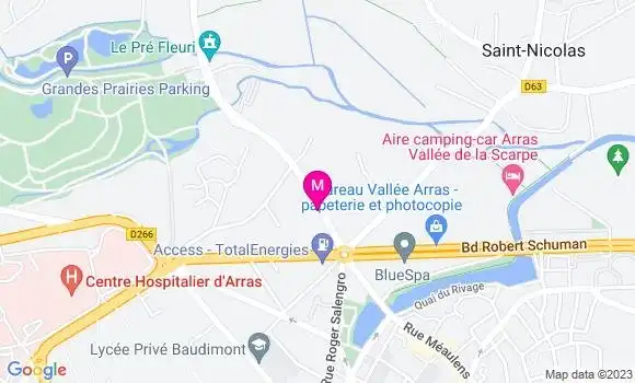 Localisation Mtre Simoens Lara