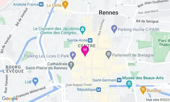 Localisation Mtre Sourdaine Laurence