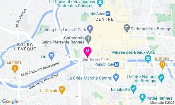 Localisation Mtre Briand Samuel