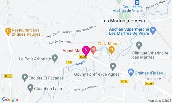 Localisation Mtre Martin Emilie