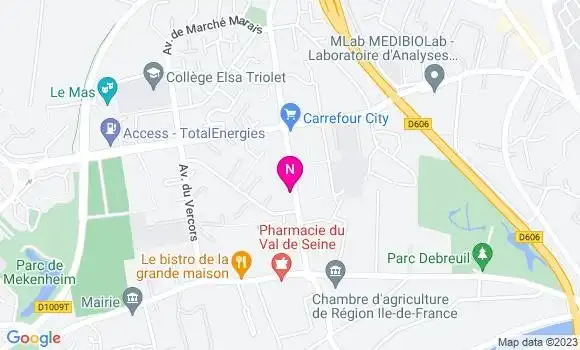 Localisation Mtre Cavé Caroline