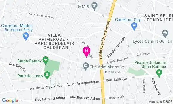 Localisation Mtre Pregniard Estelle