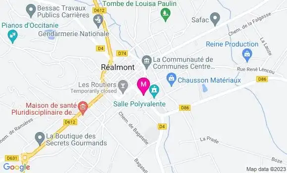 Localisation Mtre Saluste Caroline