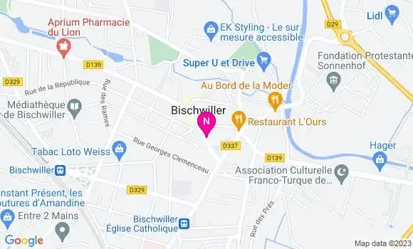 Localisation Mtre Scheibel Elisabeth